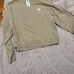 Women's Tan Top with Disney Mouse Logo